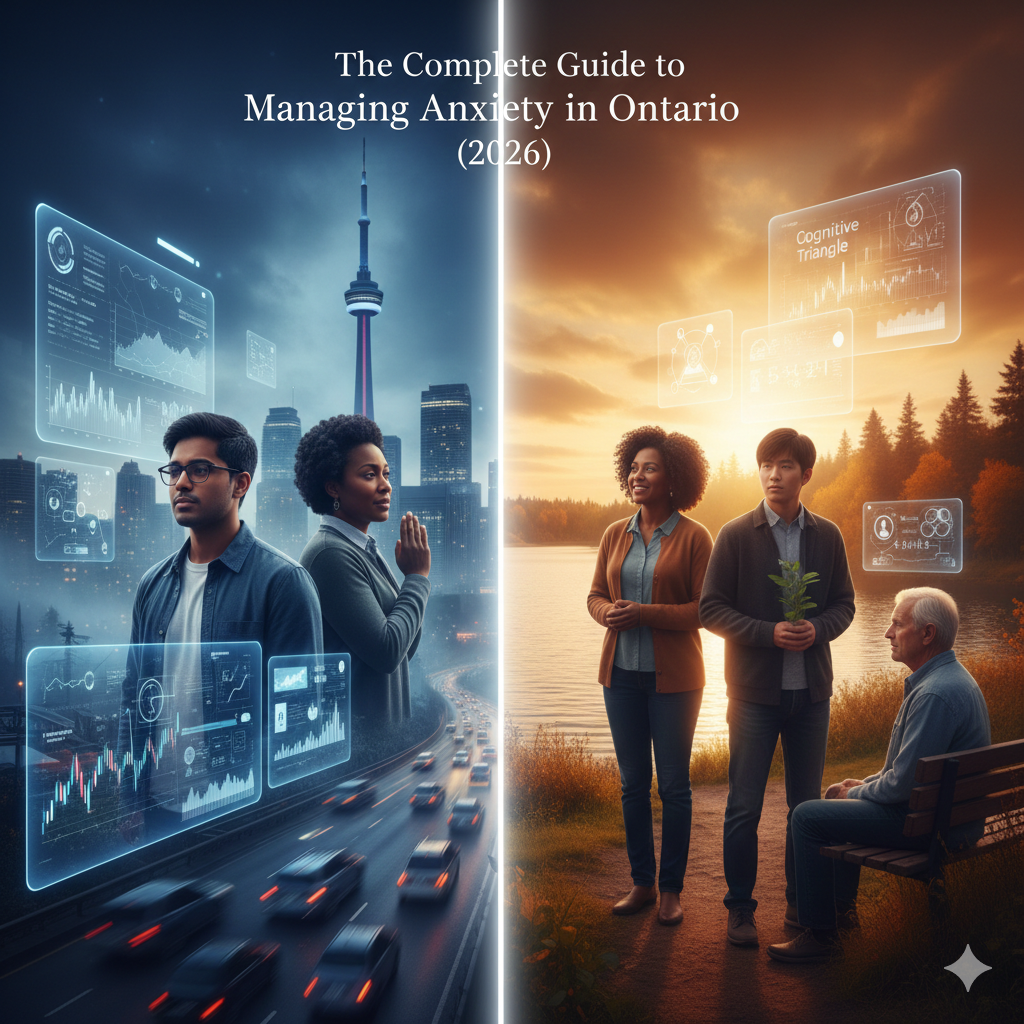 image of a guide of managing anxiety in ontario