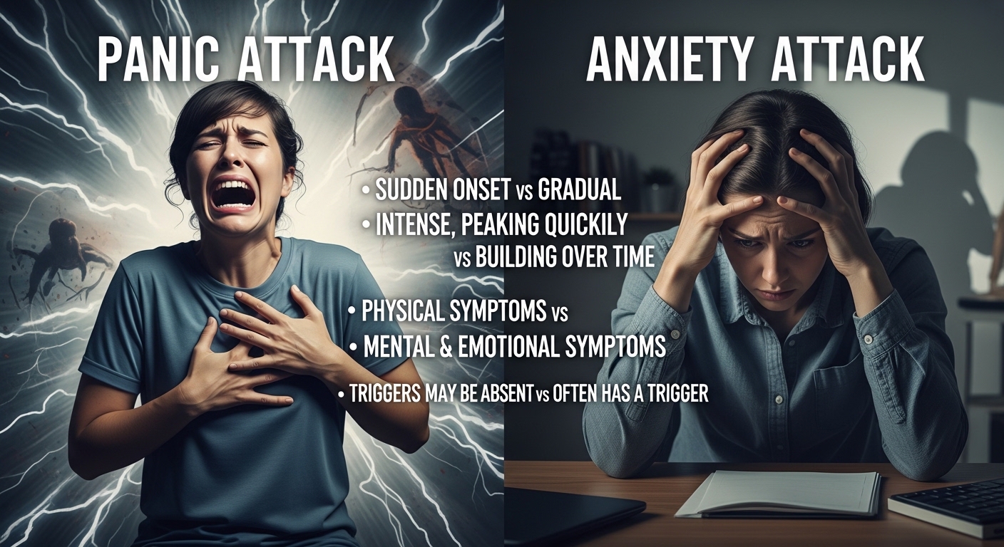 anxiety vs panic attack